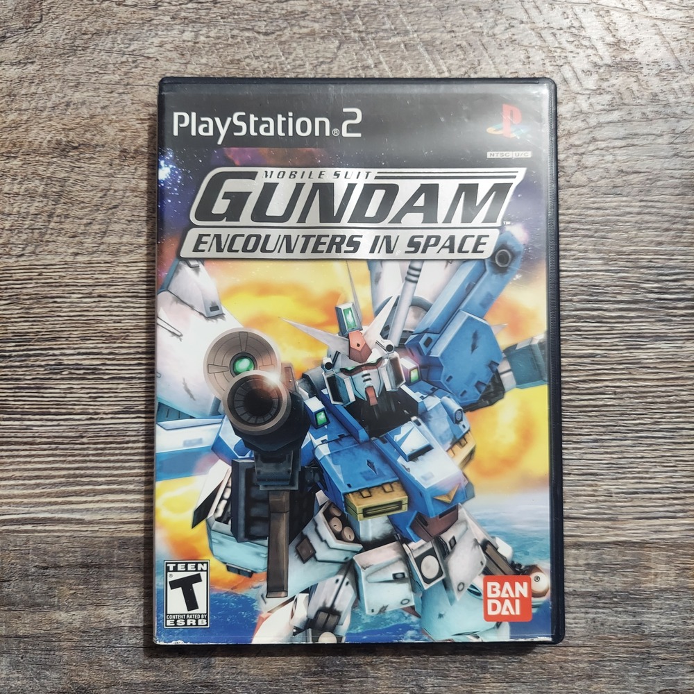 Mobile Suit Gundam Encounters in Space Bandai 2003 PS2 Game Rated Teen NTSC CIB